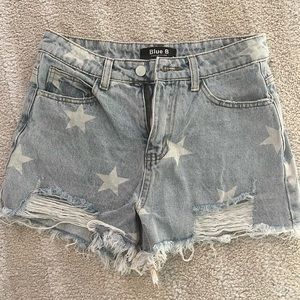 Stars Denim Shorts